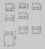P 37 K, PE 37, P 37, P 37 D Schienen