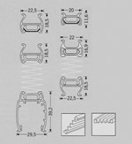 P 34 K, PE 34, P 34 Schienen